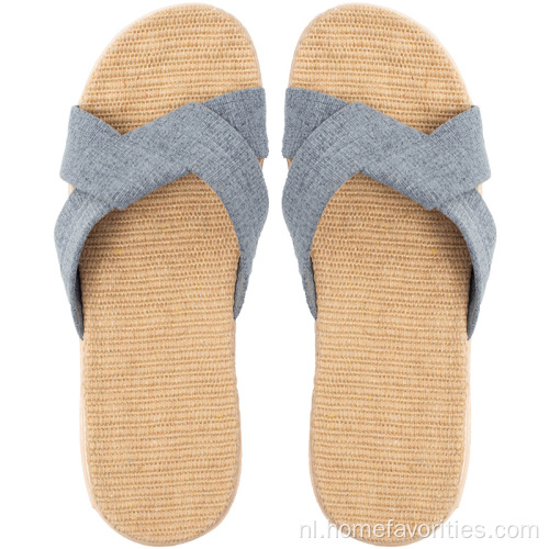 Home Ademende Antislip Mute Flax Slides